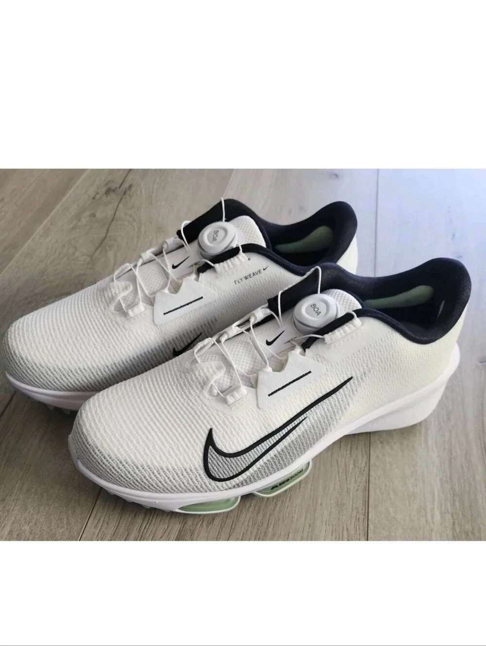 Nike Men Size 7 Wide Infinity Tour BOA 2 Golf Cleats Shoes White FN6730-100